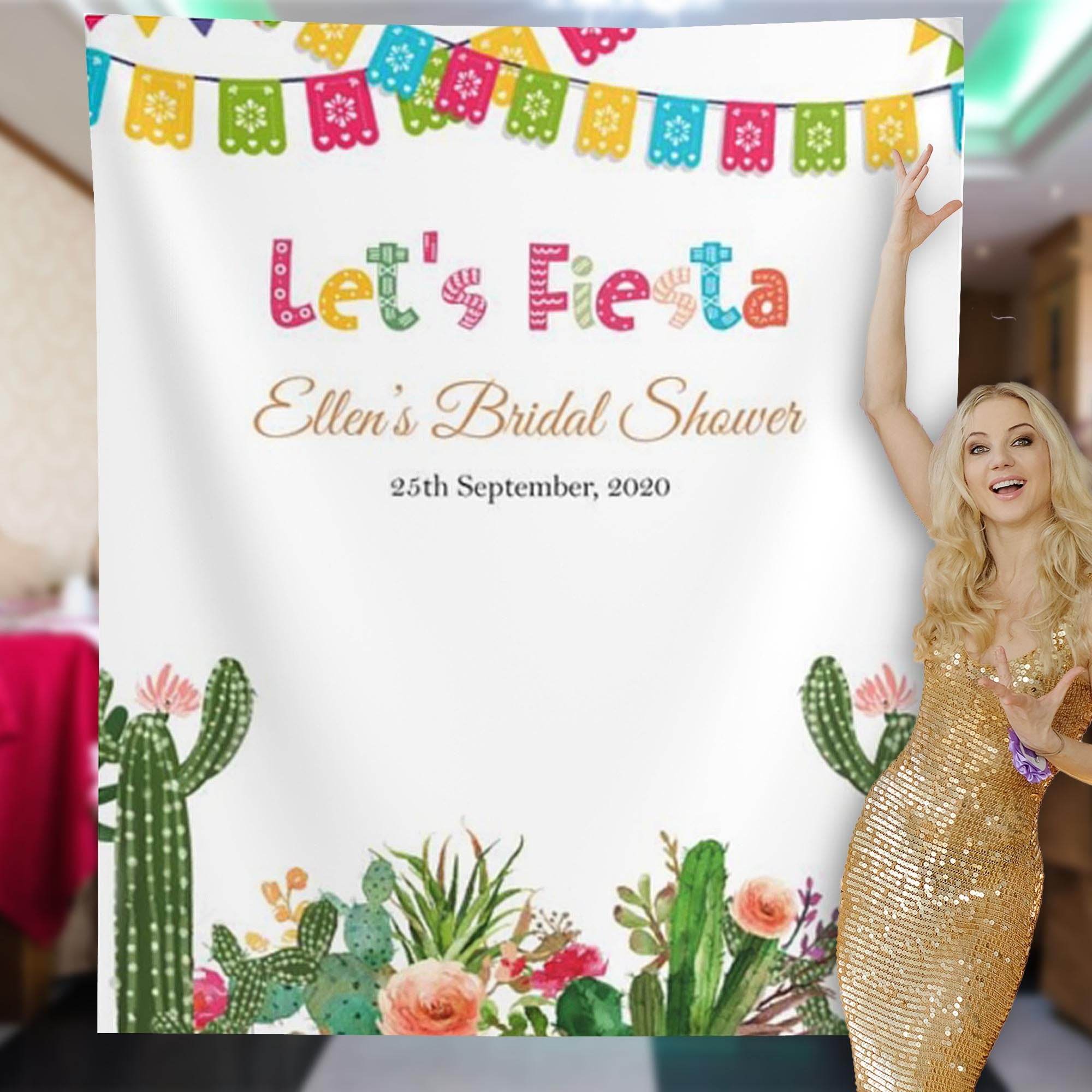 Fiesta Bridal Shower Backdrop - iJay Backdrops