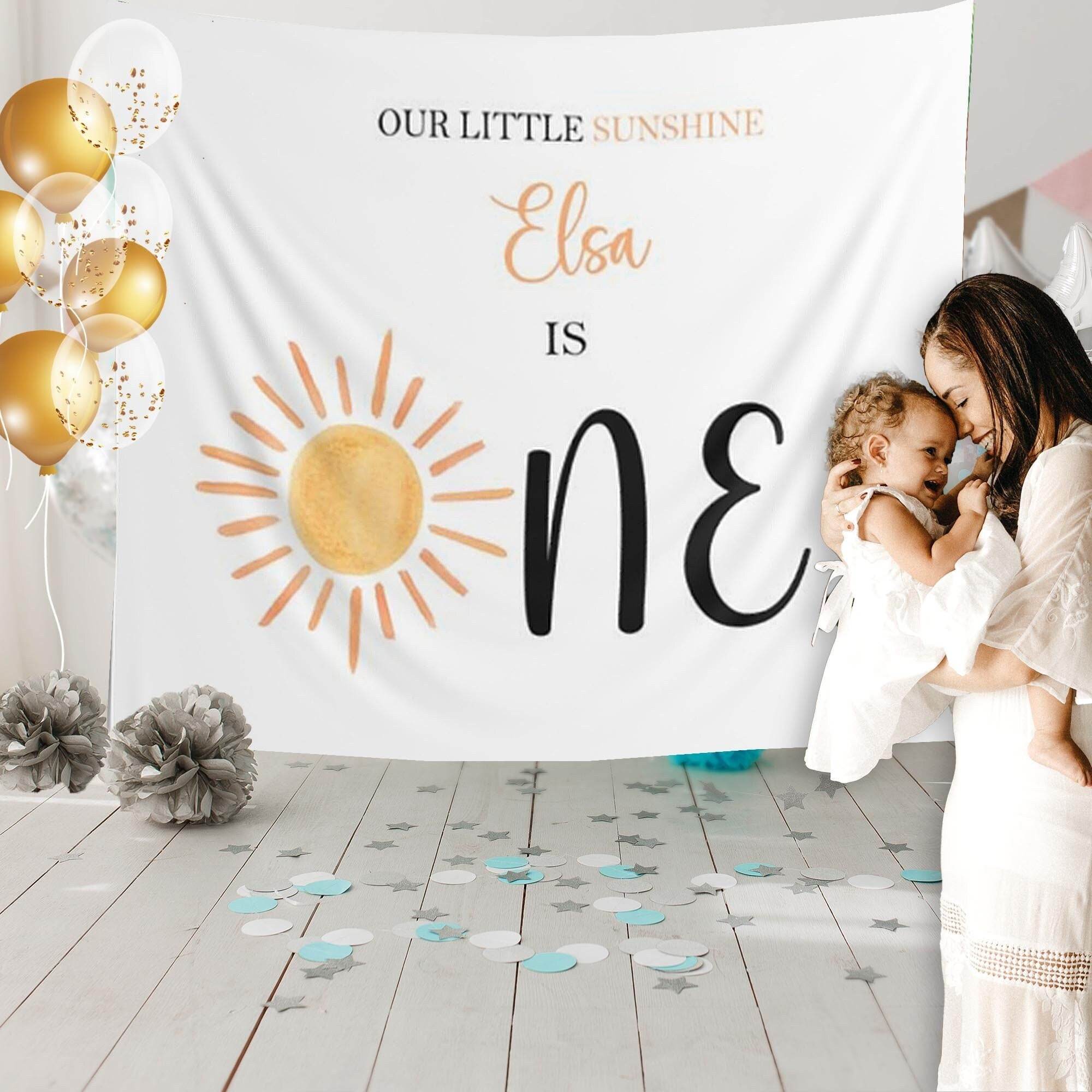 Sunshine First Birthday Backdrop - iJay Backdrops