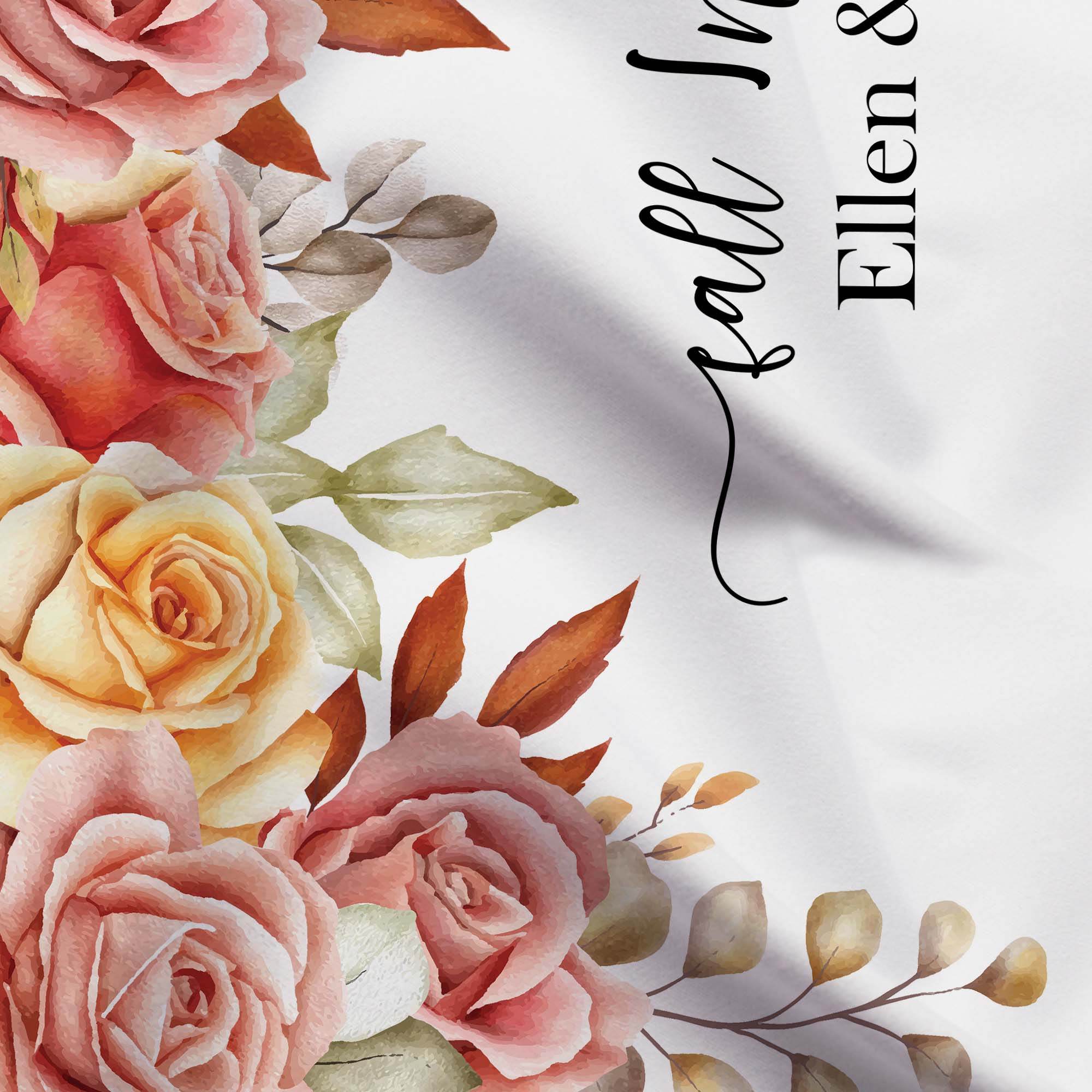 Fall Backdrop for Wedding Reception - iJay Backdrops