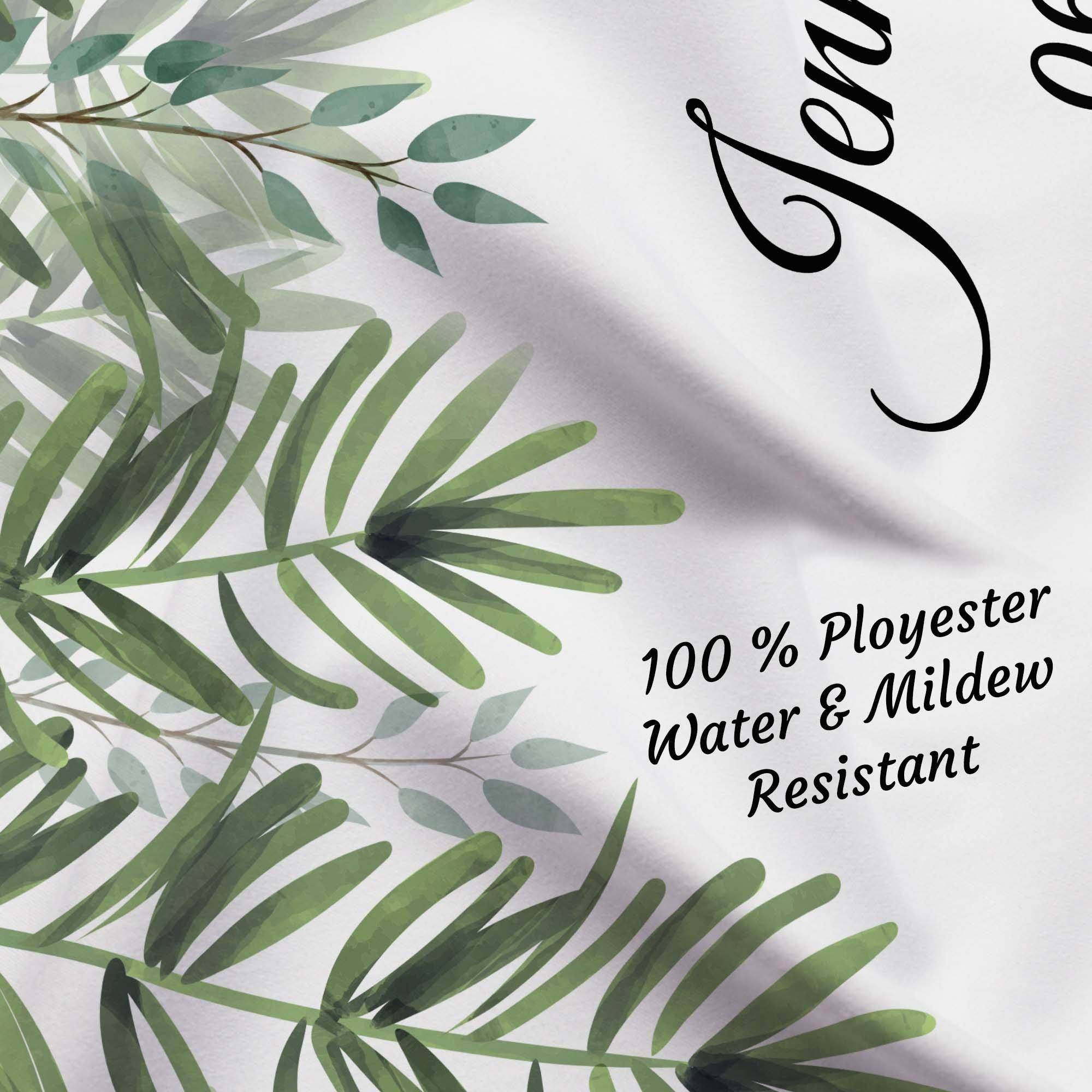 Modern Greenery Wedding Backdrop - iJay Backdrops