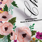 Personalized Floral Wedding Photo Backdrop - iJay Backdrops