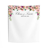 Personalized Floral Wedding Photo Backdrop - iJay Backdrops