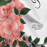 Personalized Floral Wedding Backdrop For Reception / Peach Backdrop - iJay Backdrops