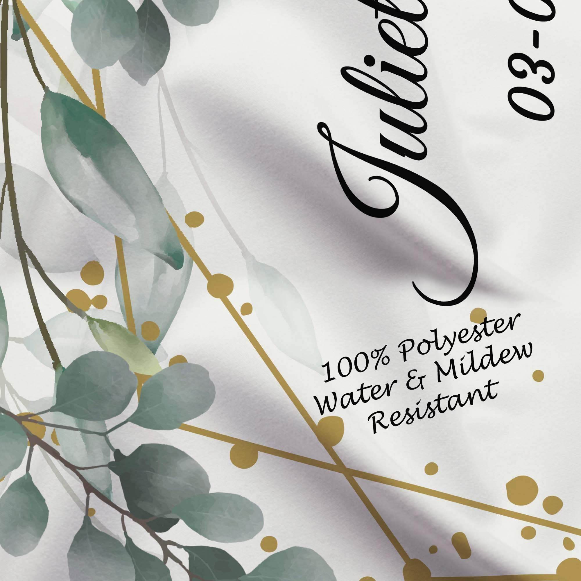 Eucalyptus Greenery Wedding Arch Backdrop - iJay Backdrops