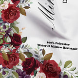 Personalized Red Floral Wedding Backdrop For Reception - Shop Now - iJay Backdrops