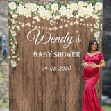 Personalized Rustic baby shower backdrop - iJay Backdrops