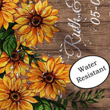Personalized Rustic Sunflower baby shower backdrop with lights - Shop Now - iJay Backdrops