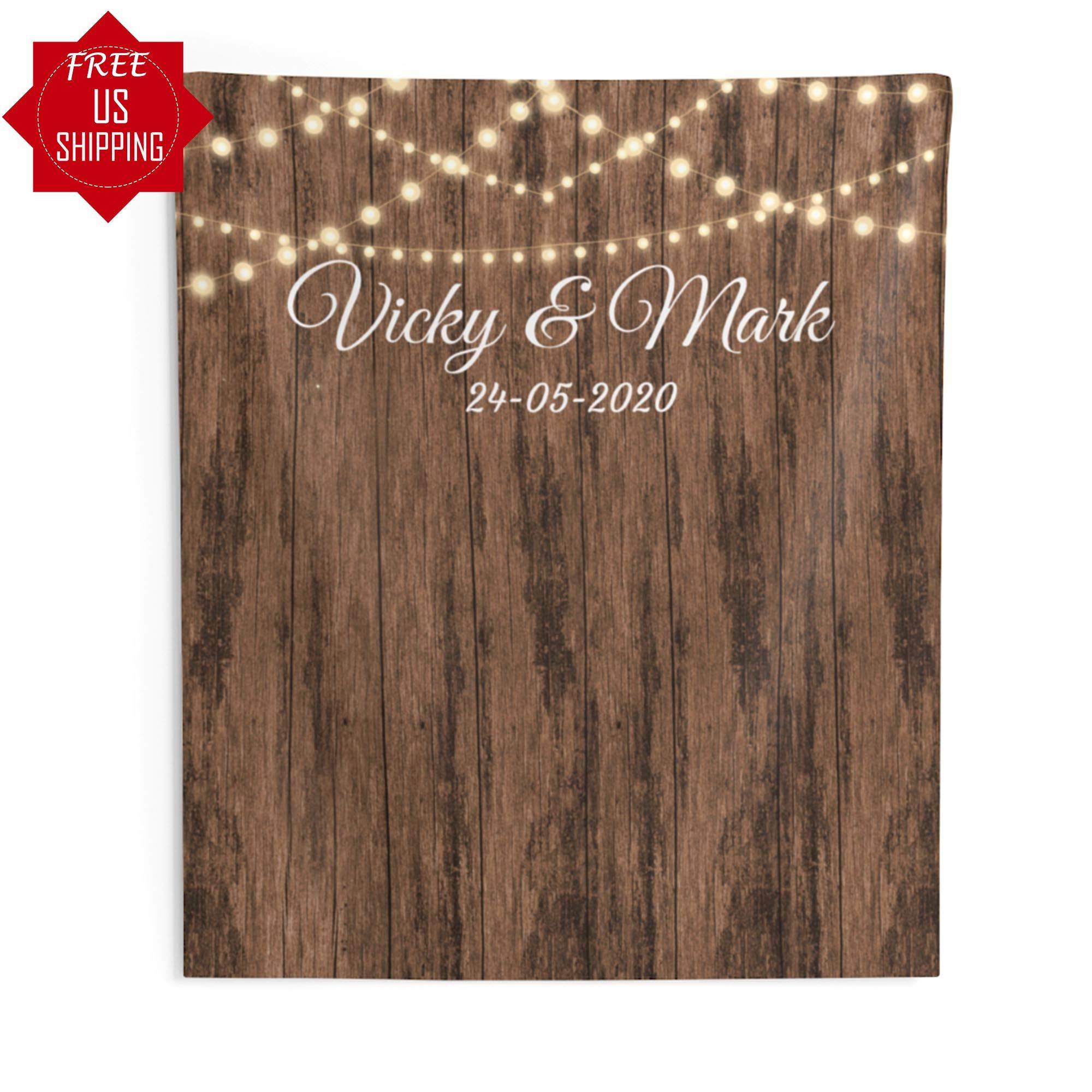 Elegant Rustic Wedding Backdrop - iJay Backdrops