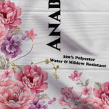 Personalized White Wood Pink Floral Wedding backdrop - iJay Backdrops