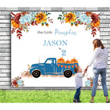 Pumpkin Backdrop For Birthday Party