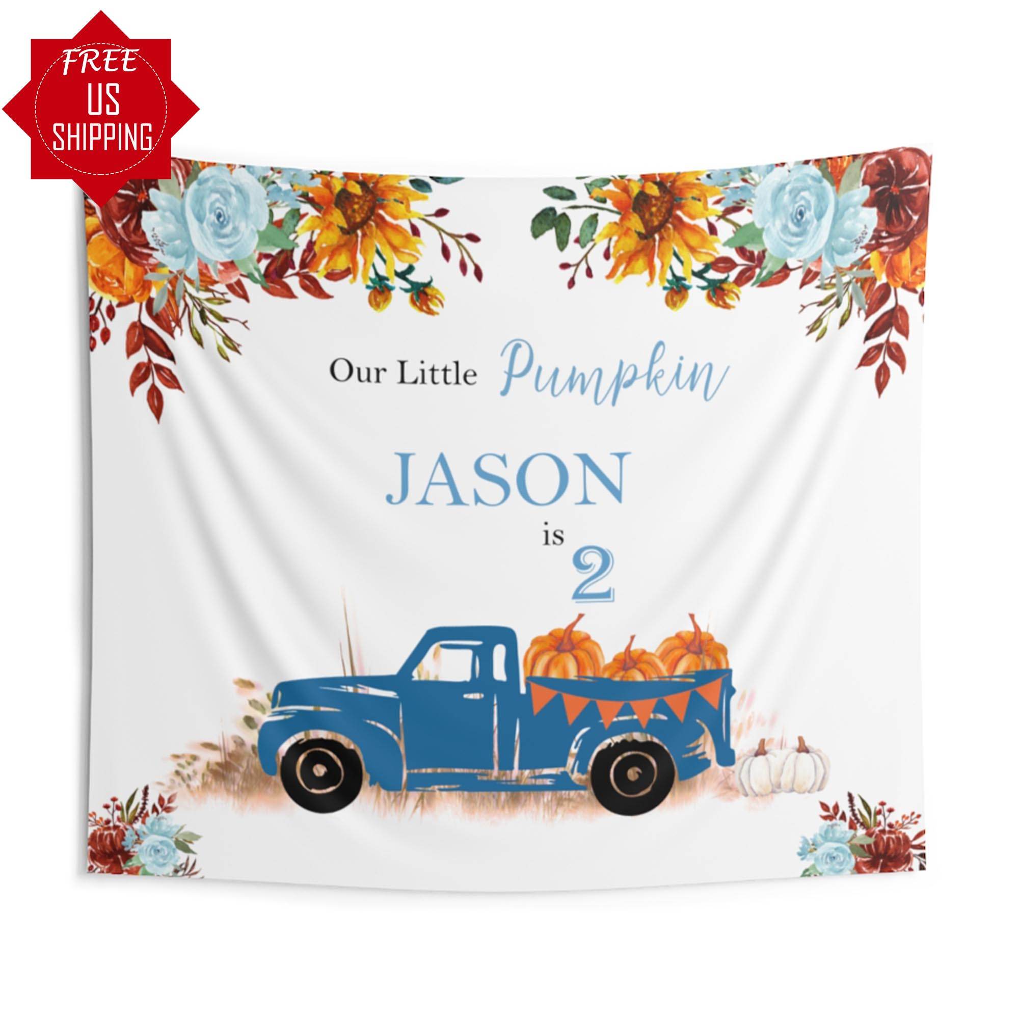 Pumpkin Backdrop For Birthday Party - iJay Backdrops