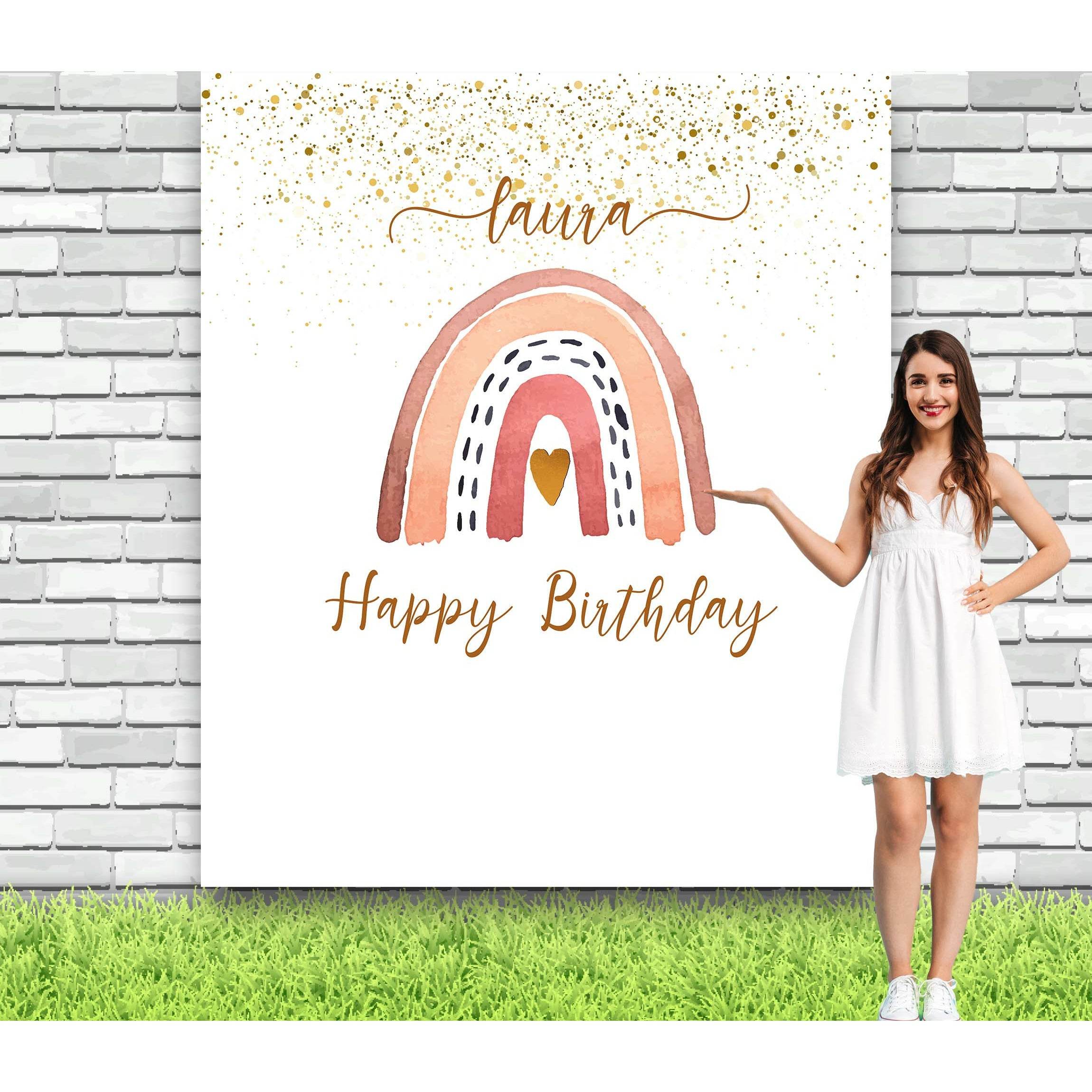 Rainbow Backdrop For Birthday Party - iJay Backdrops