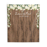 Rustic Floral Wedding Backdrop - iJay Backdrops