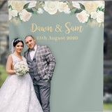 Sage Green Wedding Backdrop