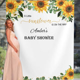 Sunflower Greenery Baby Shower Backdrop for A Sunflower Baby Shower Theme Party