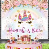 Unicorn Birthday Theme Backdrop for Girl Party - iJay Backdrops