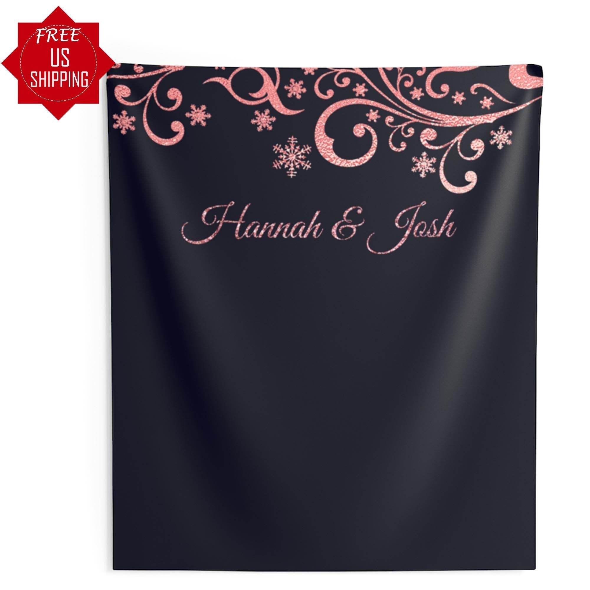 Rose Gold Wedding Backdrop - iJay Backdrops