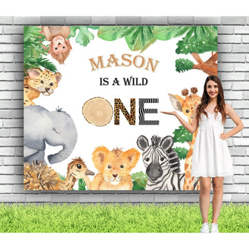 Wild One Backdrop for Birthday Party - iJay Backdrops