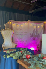 Rustic Vintage Castle Backdrop Prince Princess Birthday Decoration Large Book Wedding Backdrop Once Upon a Time Party Quince Birthday Decor