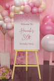 Glitter Confetti Welcome Sign Birthday Decor