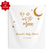 We are Over the Moon Baby Shower Decoration