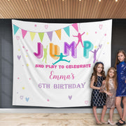 Jump Birthday Backdrop