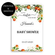 Citrus Welcome Sign Orange Clementine Baby Shower