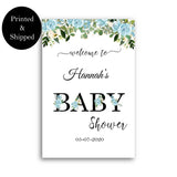 Custom Baby Shower Decoration Welcome Poster