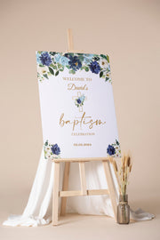 Boy Christening Sign Personalized First Holy Communion Decor
