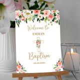 Personalized Baptism Foam Board Poster Sign