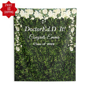 PhD Doctorate Fabric Hedge Wall Banner