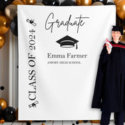 Grad Hat and Scroll decor