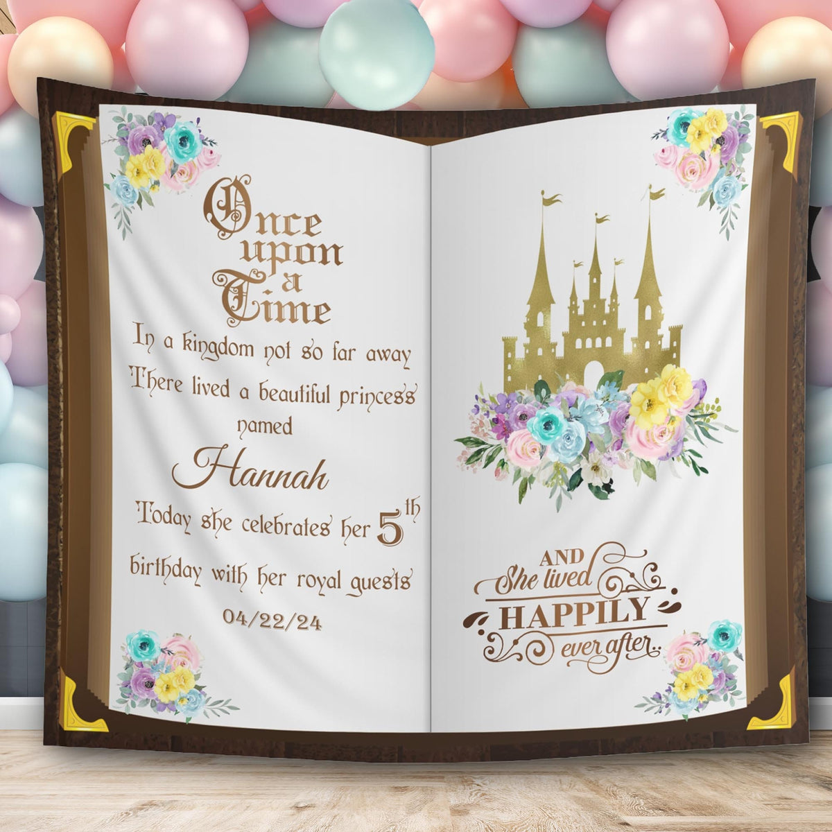 Pastel Party Backdrop Birthday Wedding Bridal Shower Book