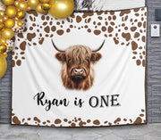 Cow Print Birthday Backdrop Western Party Banner Country First Birthday Background Highchair Cowboy Birthday Decoration Farm Animals