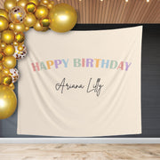 Personalized Kids Name Birthday Backdrop