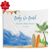 Summer Baby Sprinkle Gender Neutral Photobooth Palm Tree Tropical Baby Shower