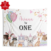 First Birthday Decor High Chair Banner Girls 1st Birthday