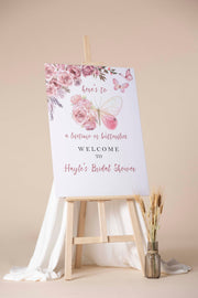 Lifetime of Butterflies Bridal Brunch Poster Future Mrs