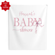 Custom Watercolor Ribbon Baby Sprinkle Banner Minimalist 1st Birthday Party Photo Booth
