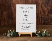 Wedding Rehearsal Welcome Sign Printed Rehearsal Dinner Foam Board Minimalist Rehearsal Poster Tomorrow is Going to be Best Day Ever Sign