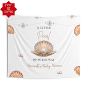 Ocean & Sea Baby Sprinkle Decor, Little Pearl Baby Shower, Ocean Themed Decor