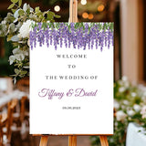 Wedding Sign Lavender Printed Welcome Poster