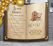 Vintage New Chapter Story Book Baby Shower Backdrop