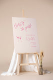 Cheers to 30 Years Champagne Glass Foamboard Personalized Party Welcome Sign