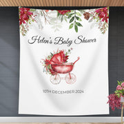 Christmas Baby Shower Decor Santa Holiday Baby Sprinkle Backdrop