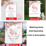 Butterfly Bridal Shower Sign Floral Blush Butterfly Wedding Shower Foam Board Lifetime of Butterflies Bridal Brunch Poster Future Mrs