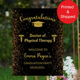 Doctor of Physical Therapy Graduation Foamboard Sign PT Grad Poster Dr of Physical Therapy Welcome Decor New Therapist Graduate 2024 2025