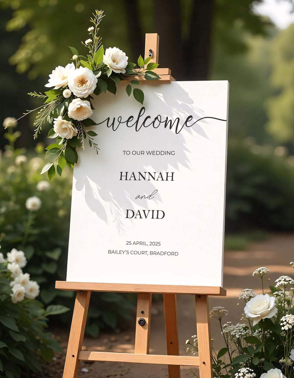 Wedding Welcome Sign Printed Shipped Custom Wedding Decor