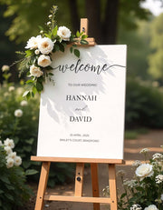 Wedding Welcome Sign Printed Shipped Custom Wedding Decor