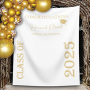 Custom Class of 2025 Graduation Party Banner, Graduation Backdrop 2025,